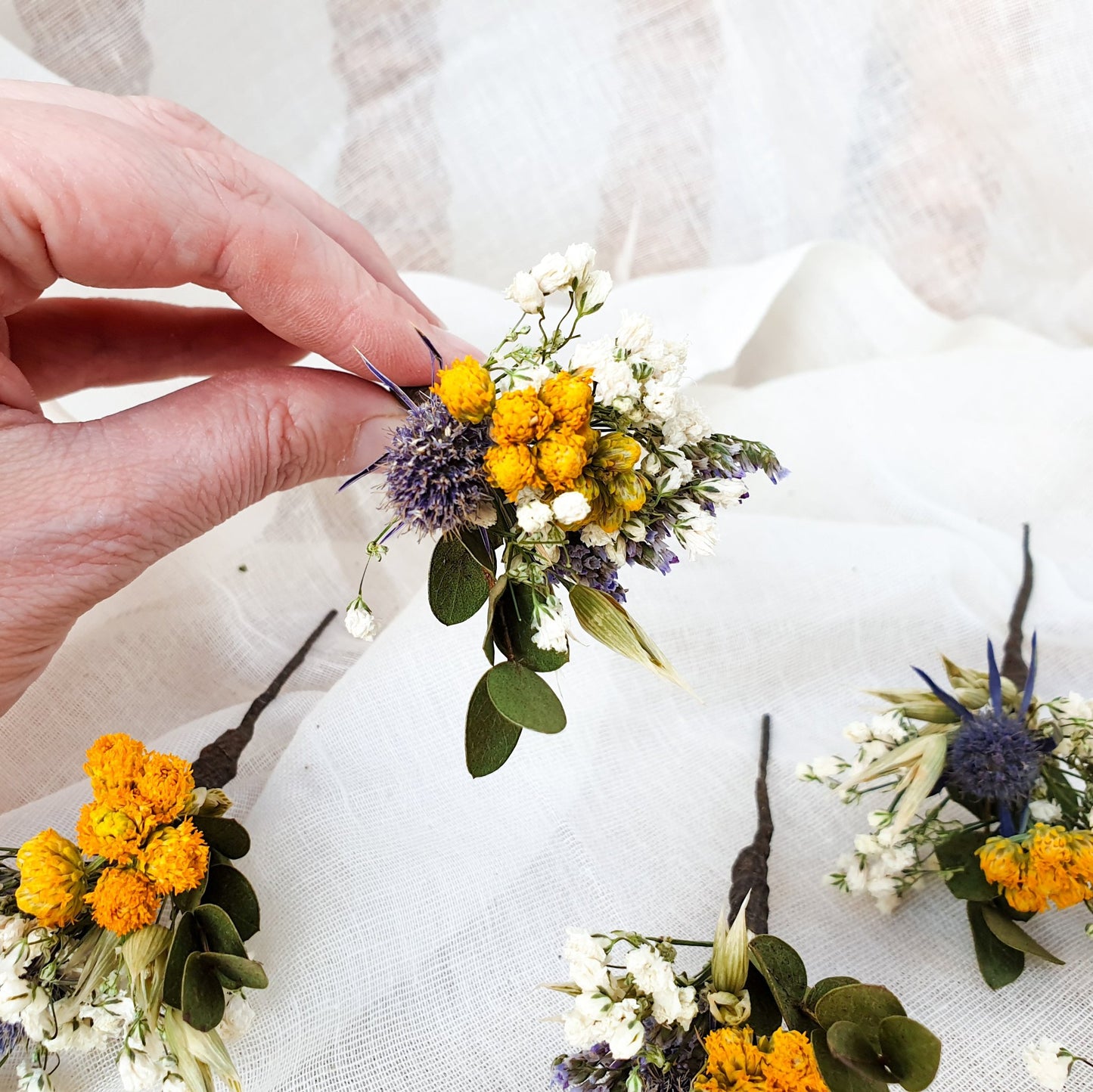 "Meadow Bliss" Hair Pins - Lytton Rose Botanical