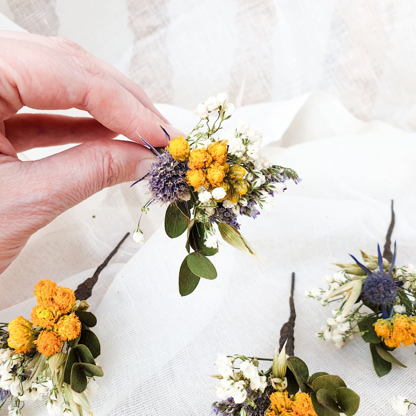 "Meadow Bliss" Hair Pins - Lytton Rose Botanical