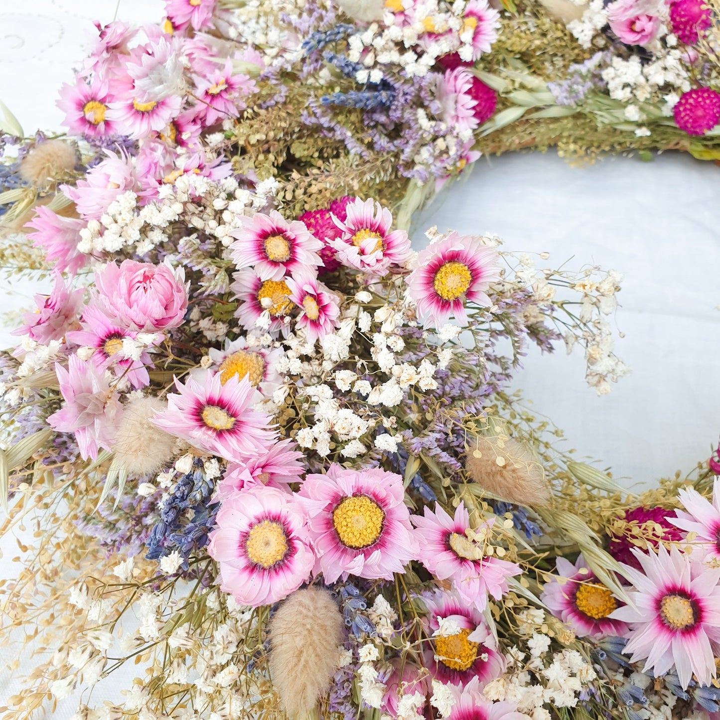 "Wildflower Meadows" Dried Flower Wreath - Lytton Rose Botanical