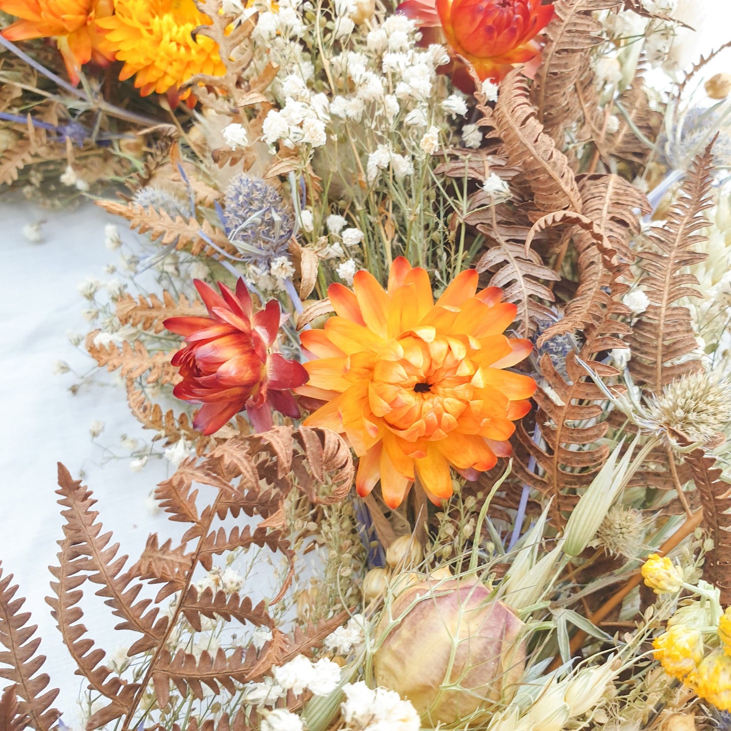"Bracken Woods" Dried Flower Wreath