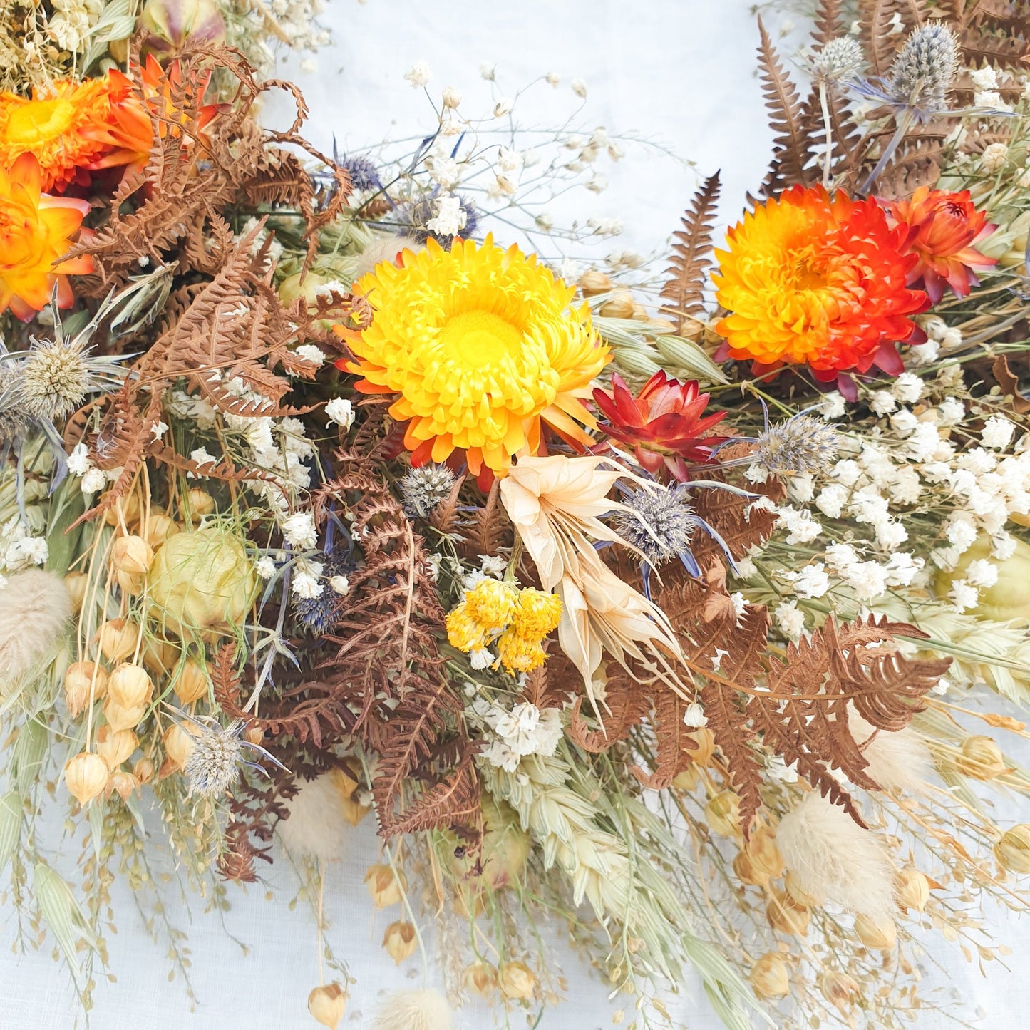 "Bracken Woods" Dried Flower Wreath
