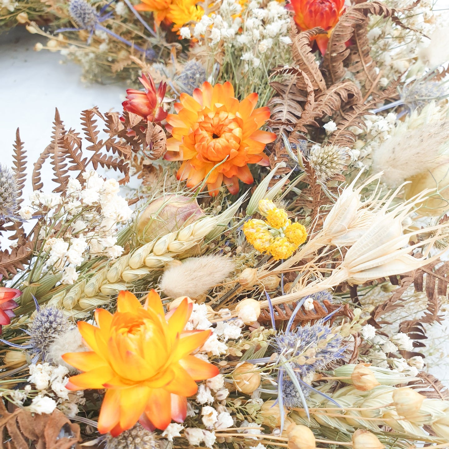 "Bracken Woods" Dried Flower Wreath