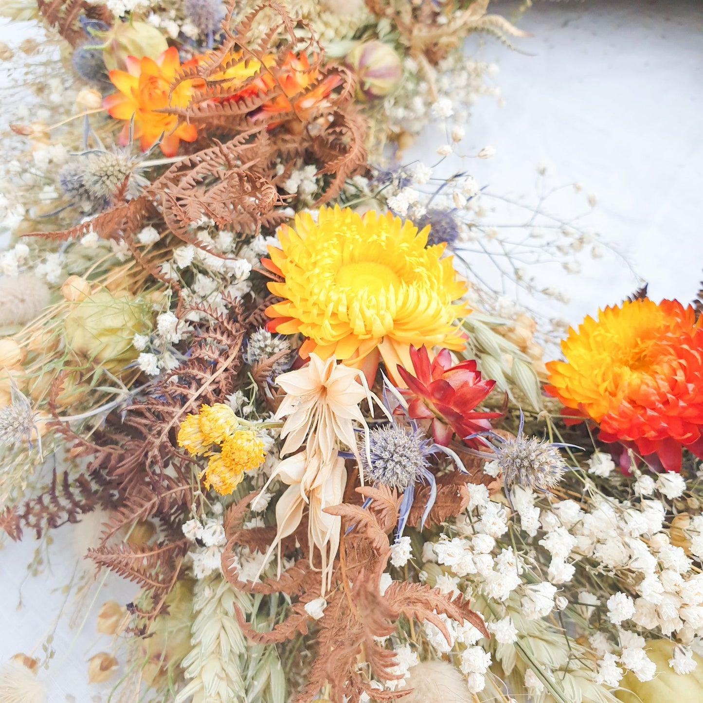 "Bracken Woods" Dried Flower Wreath