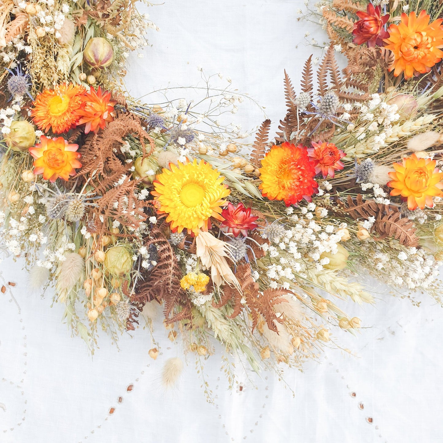 "Bracken Woods" Dried Flower Wreath