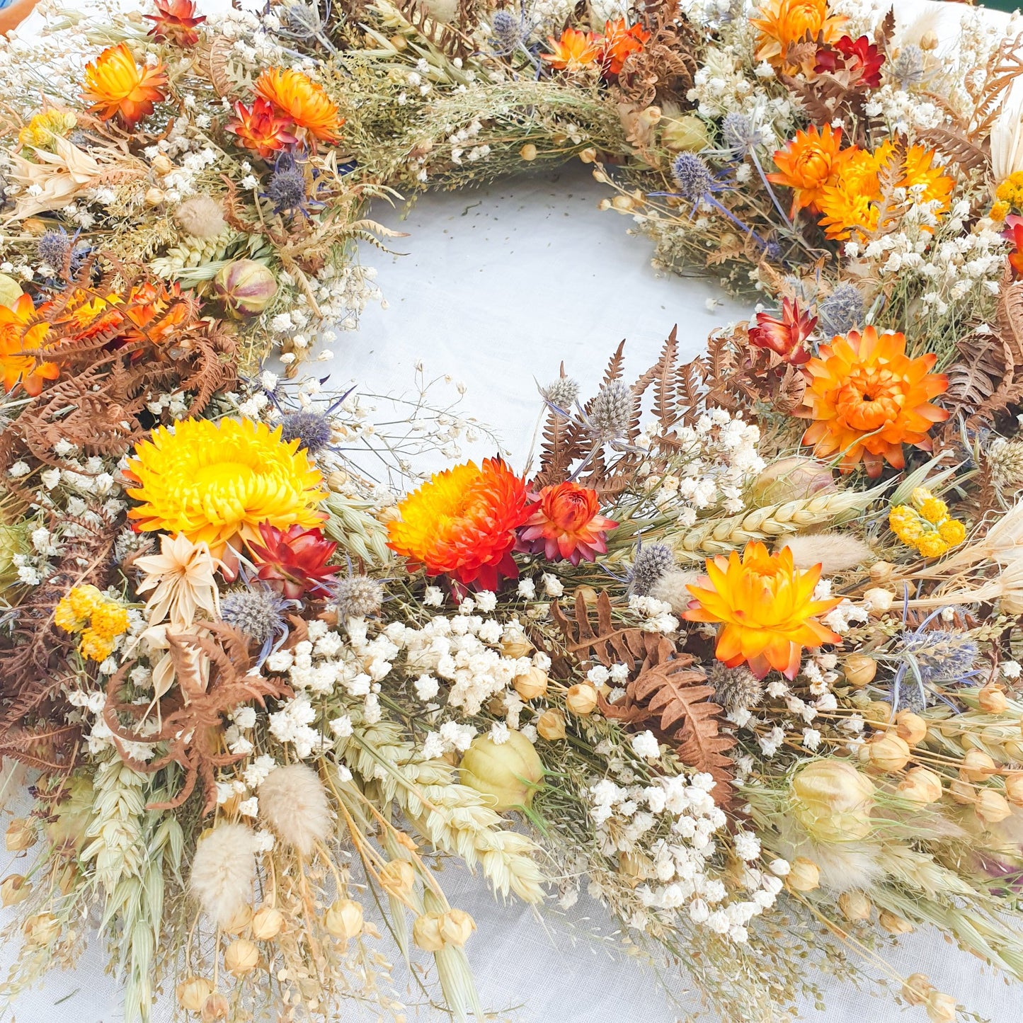 "Bracken Woods" Dried Flower Wreath