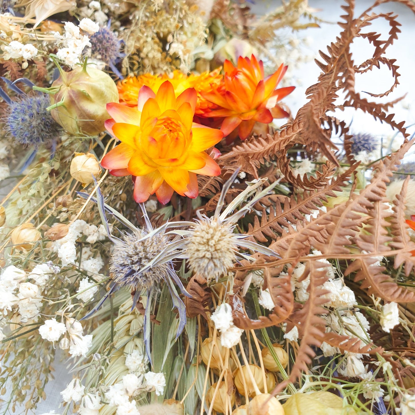 "Bracken Woods" Dried Flower Wreath