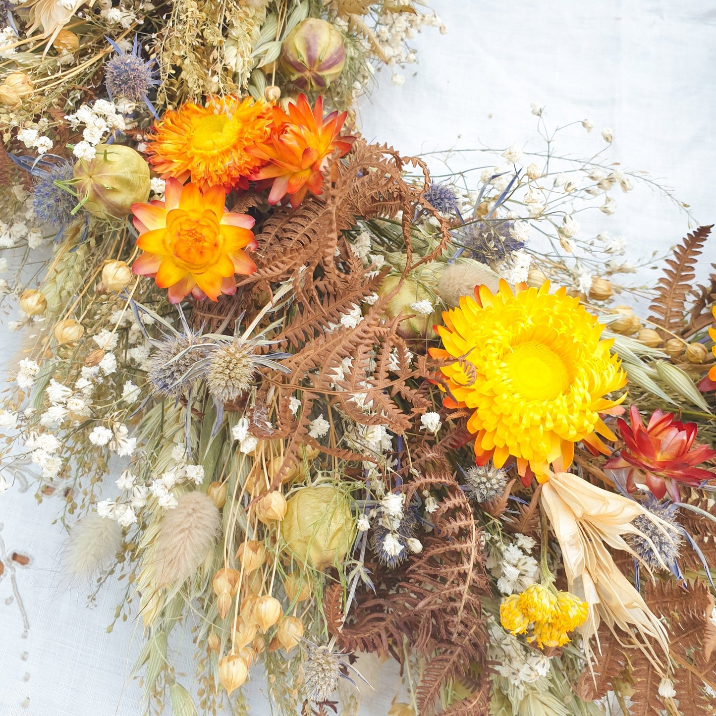 "Bracken Woods" Dried Flower Wreath