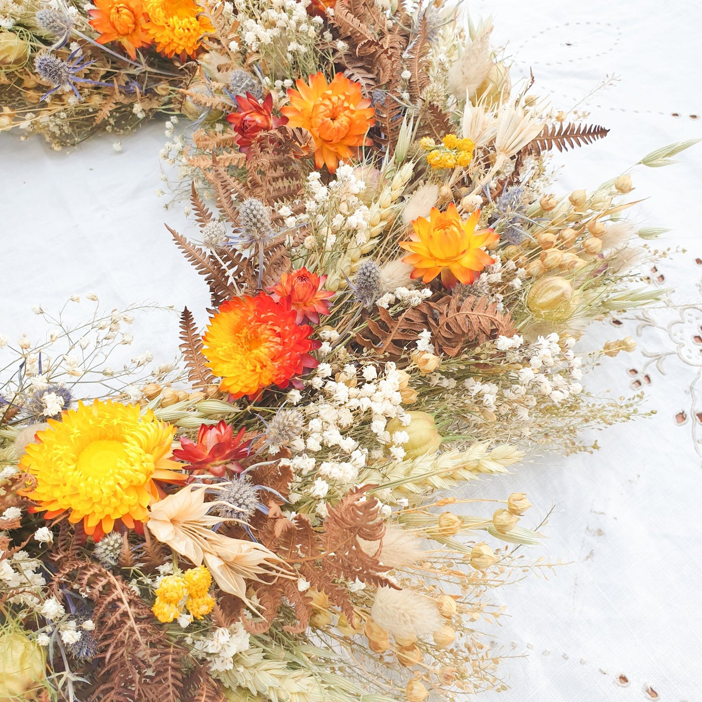 "Bracken Woods" Dried Flower Wreath