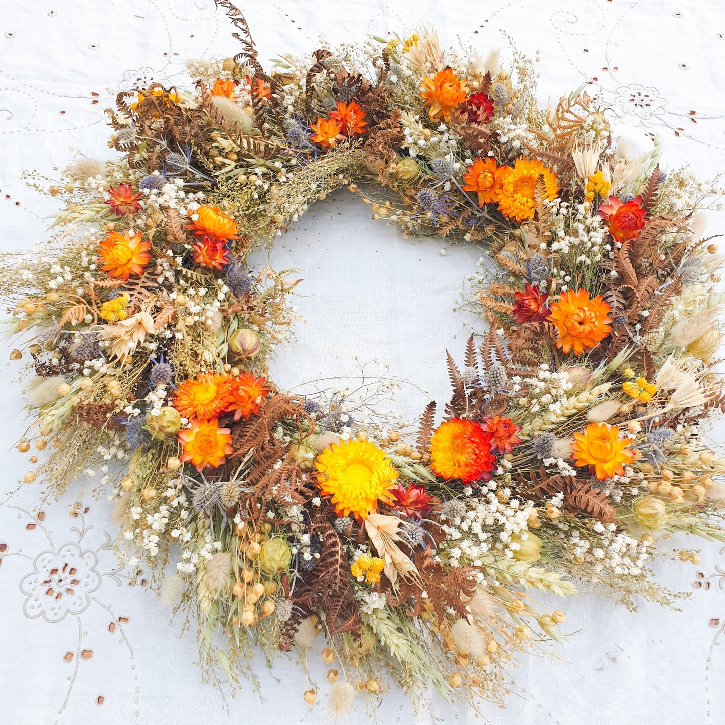 "Bracken Woods" Dried Flower Wreath