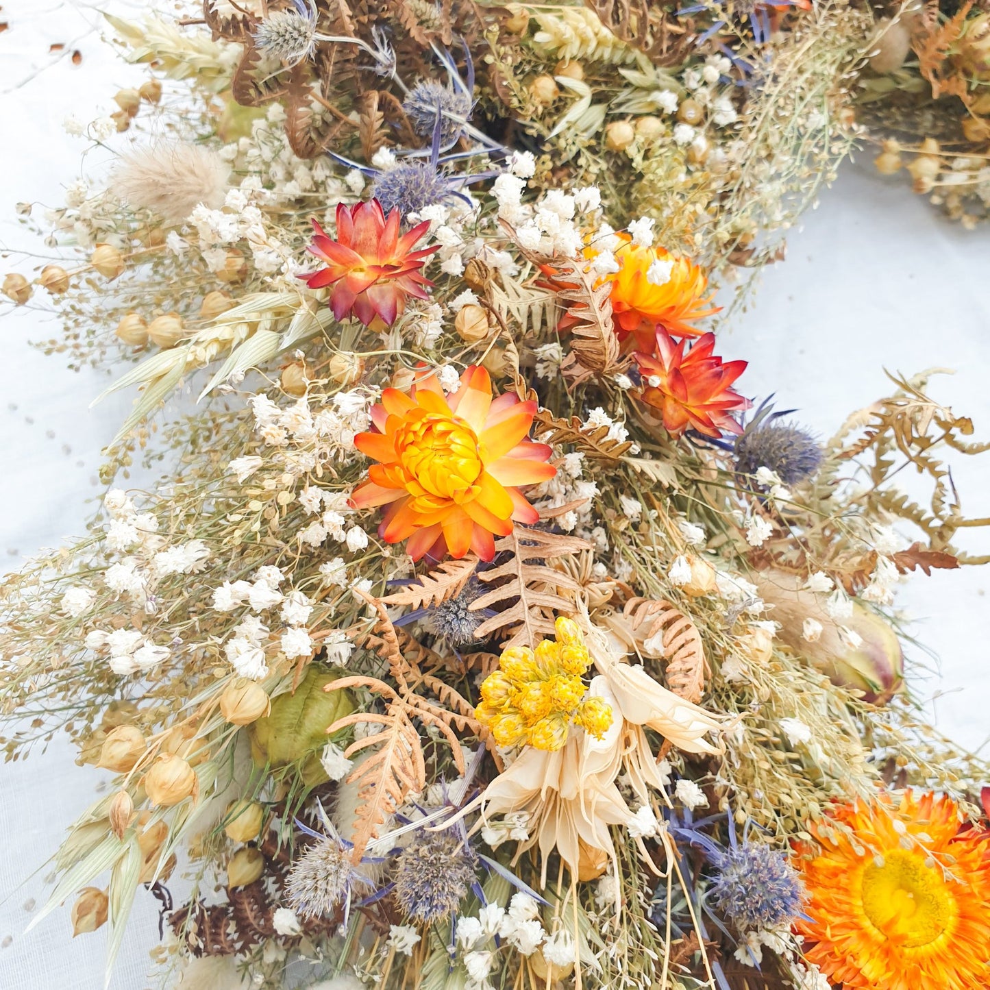 "Bracken Woods" Dried Flower Wreath