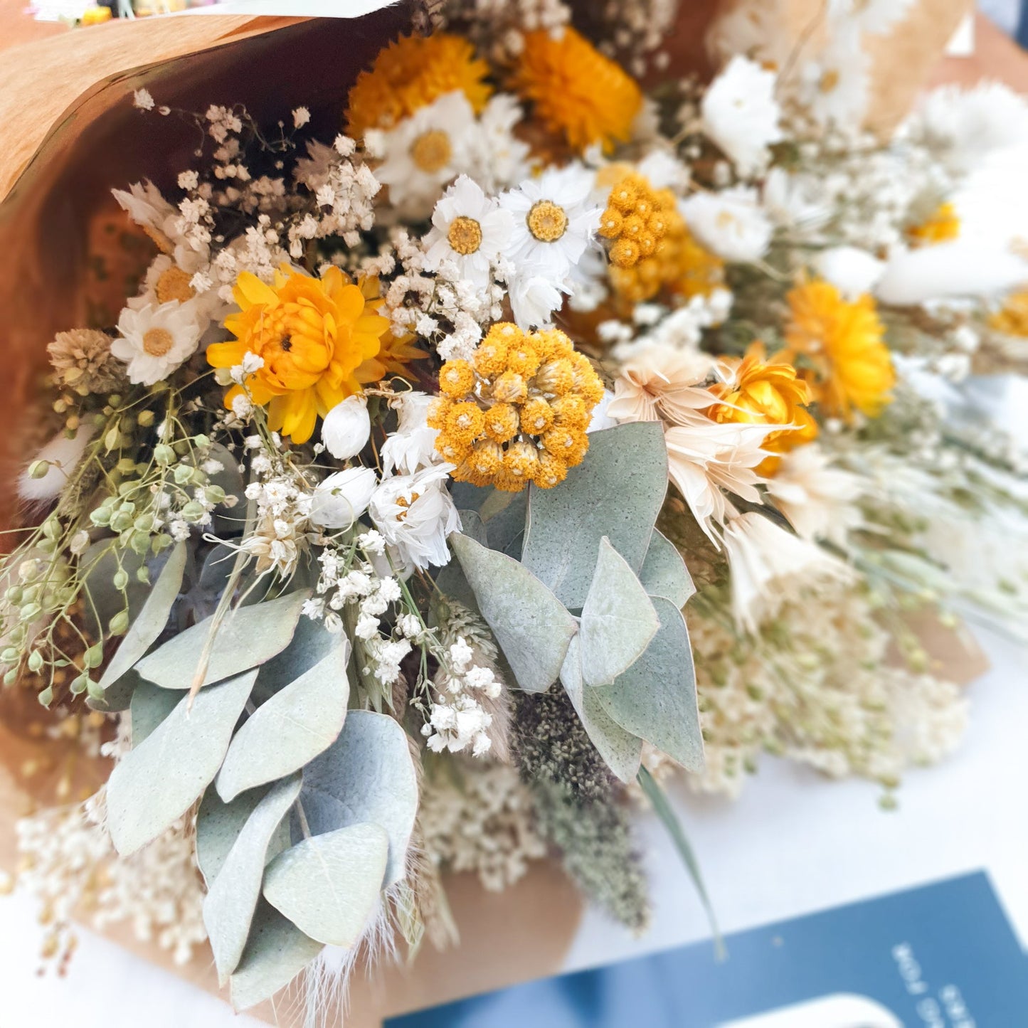"Summer Gold" Large Dried Flower Bouquet - Lytton Rose Botanical
