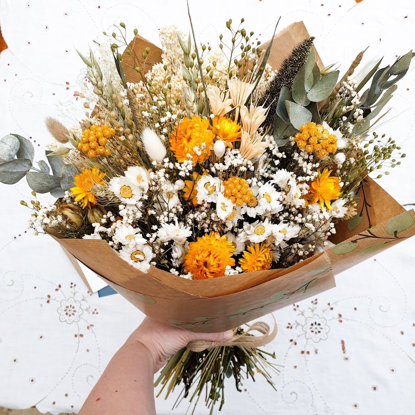 "Summer Gold" Dried Flower Bouquet - Lytton Rose Botanical