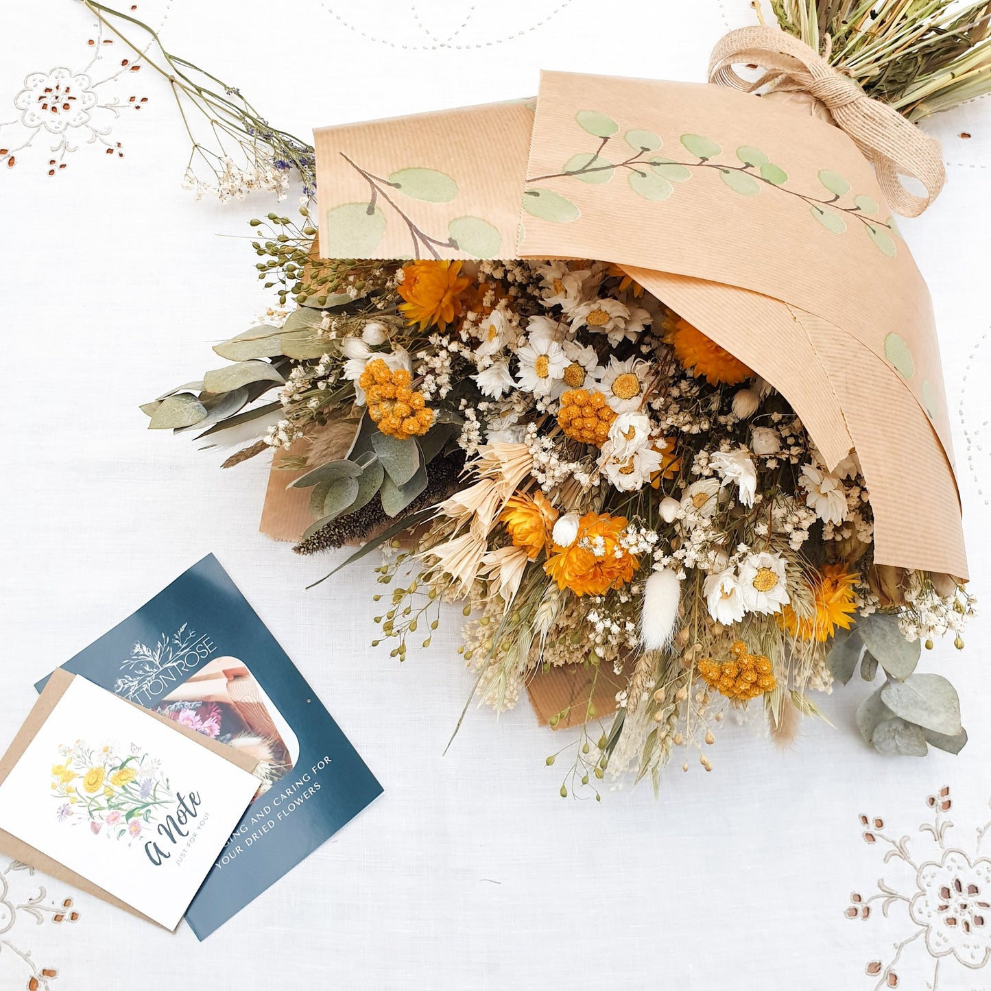 "Summer Gold" Large Dried Flower Bouquet - Lytton Rose Botanical