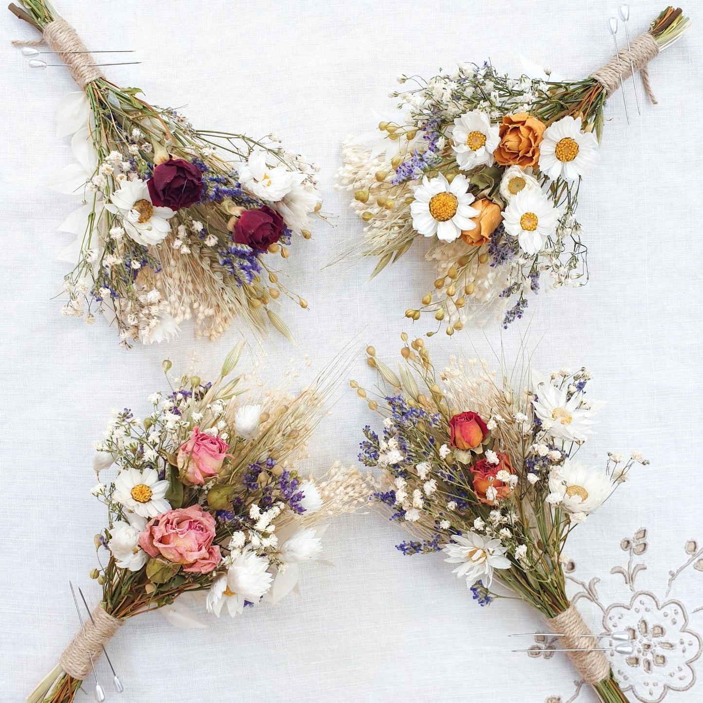 "Cottage Garden" Buttonhole - Multi - Lytton Rose Botanical