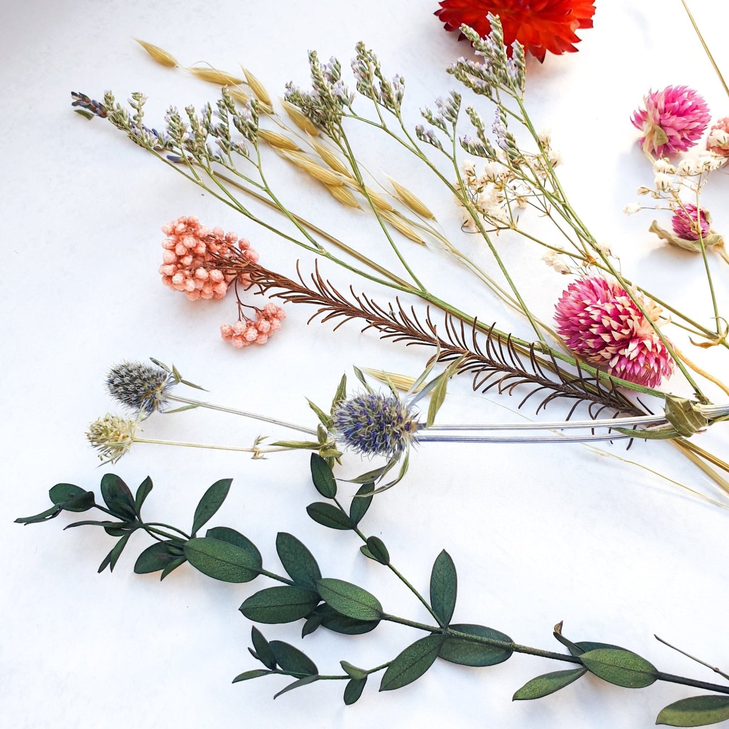 Dried Flower Offcuts, Surprise Craft box contains mixed neutral and bright colours- for resin, card making, invitations and gift wrapping - Lytton Rose Botanical