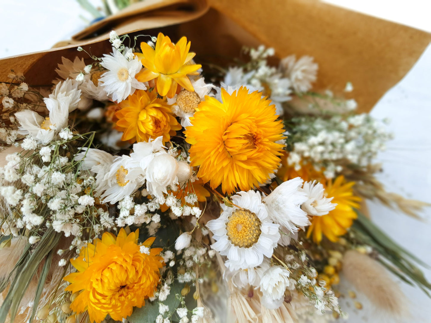 "Summer Gold" Dried Flower Bouquet - Lytton Rose Botanical