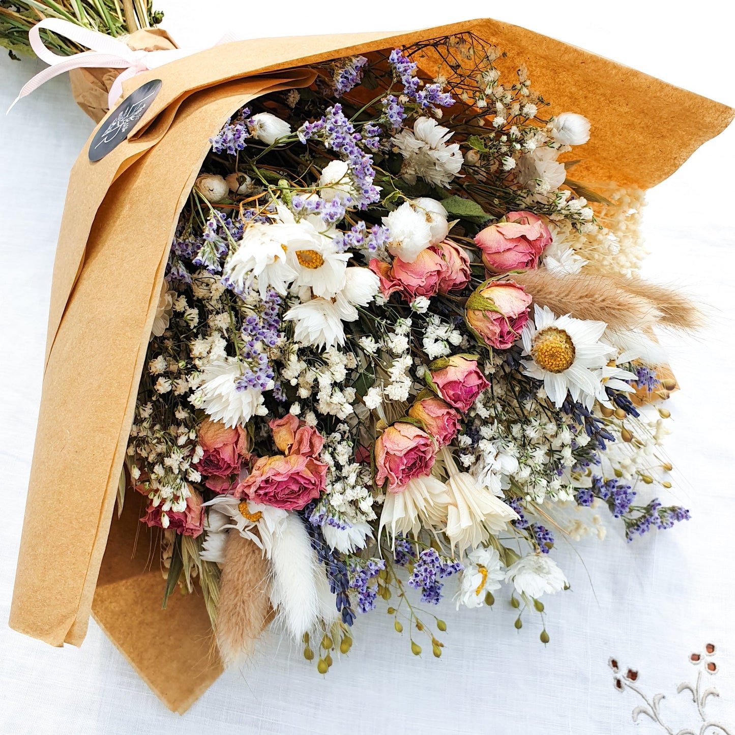 "Cottage Garden" Medium Bouquet- Pink - Lytton Rose Botanical