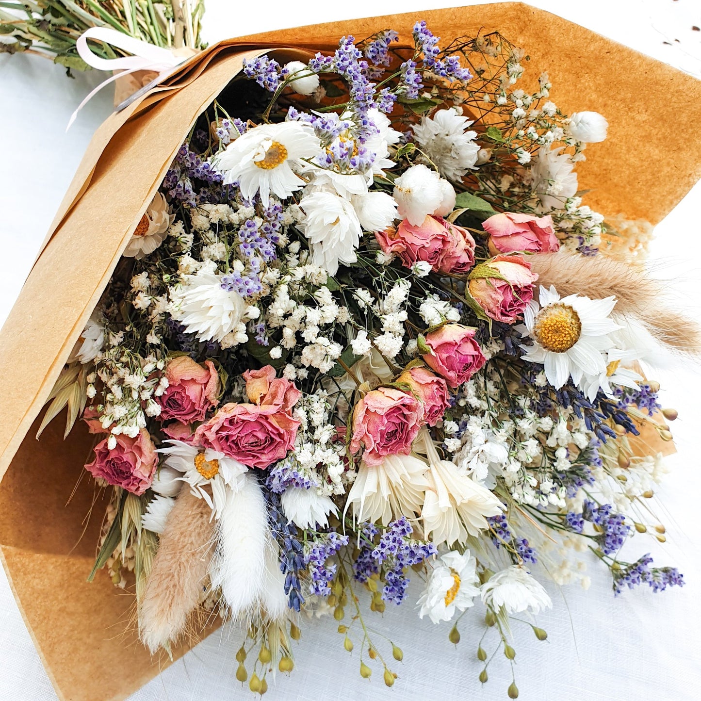"Cottage Garden" Medium Bouquet- Pink - Lytton Rose Botanical