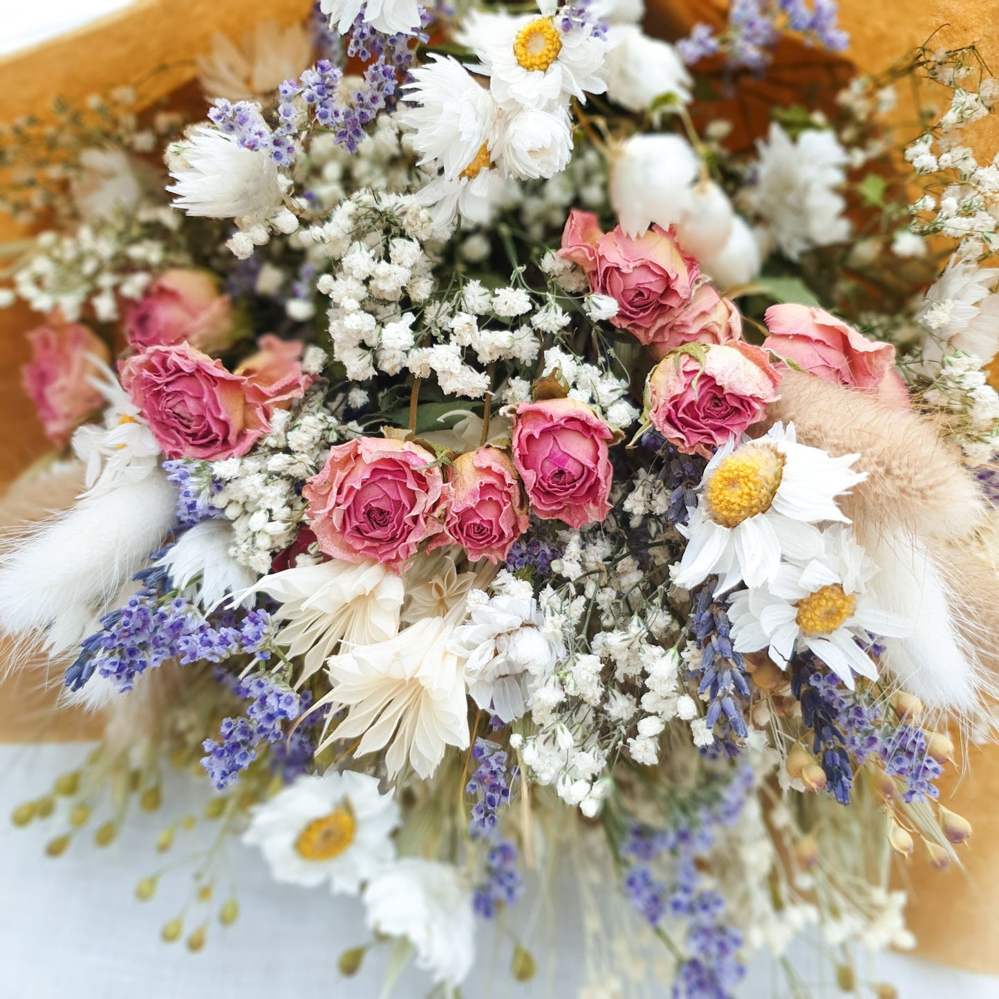 "Cottage Garden" Medium Bouquet- Pink - Lytton Rose Botanical