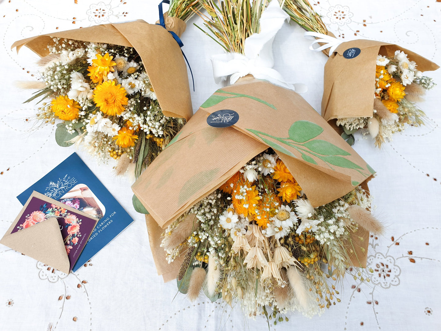 "Summer Gold" Dried Flower Bouquet - Lytton Rose Botanical