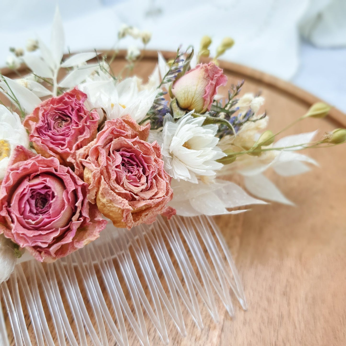"Cottage Garden" Dried Flower Hair Comb- Multi - Lytton Rose Botanical