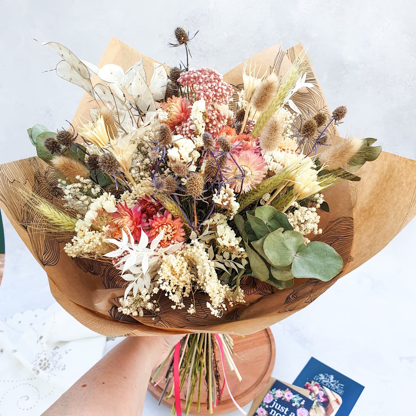 "Moonlight Meadows" Dried Flower Bouquet - Lytton Rose Botanical