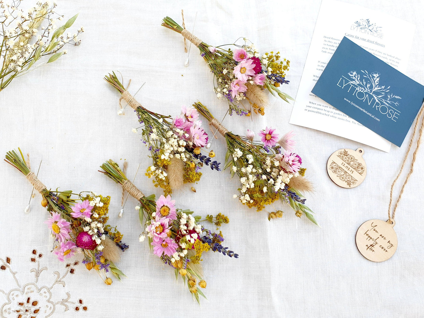 "Wildflower Fields" Buttonhole - Lytton Rose Botanical