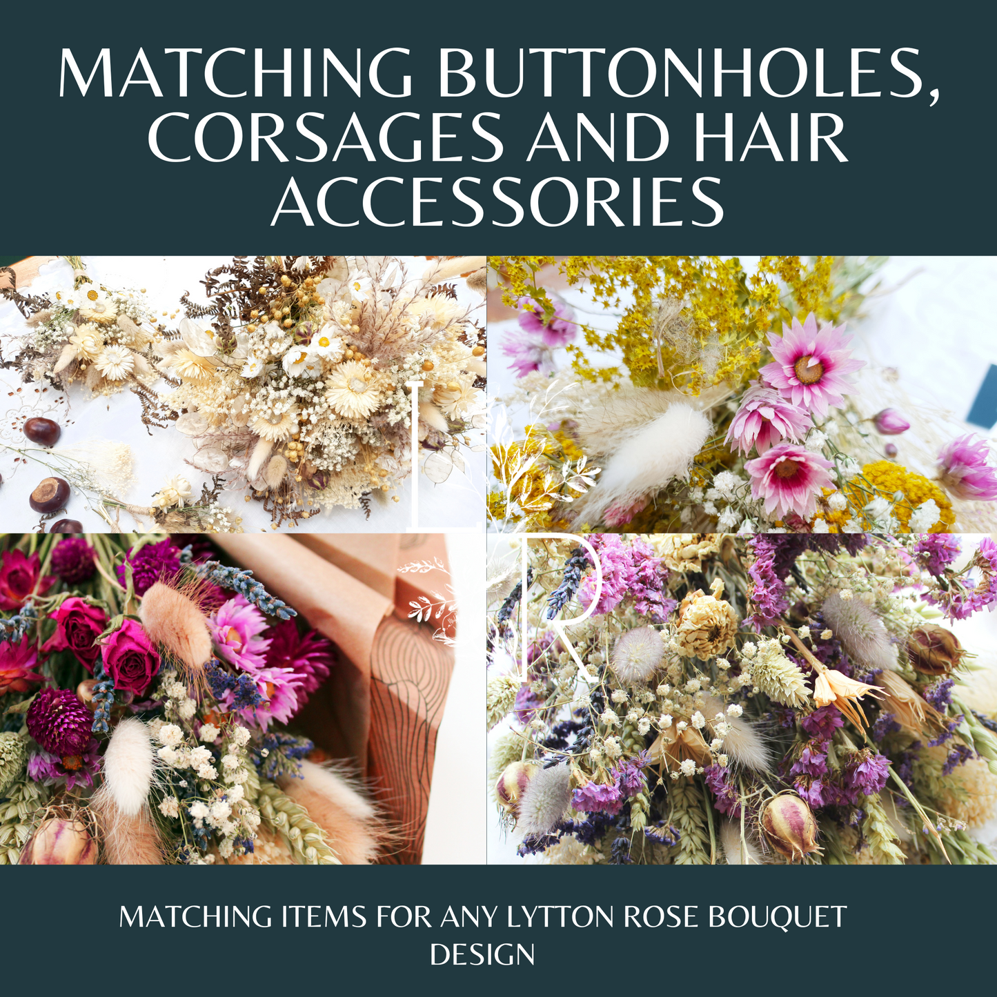 Matching Buttonholes, Corsages and Hair Accessories
