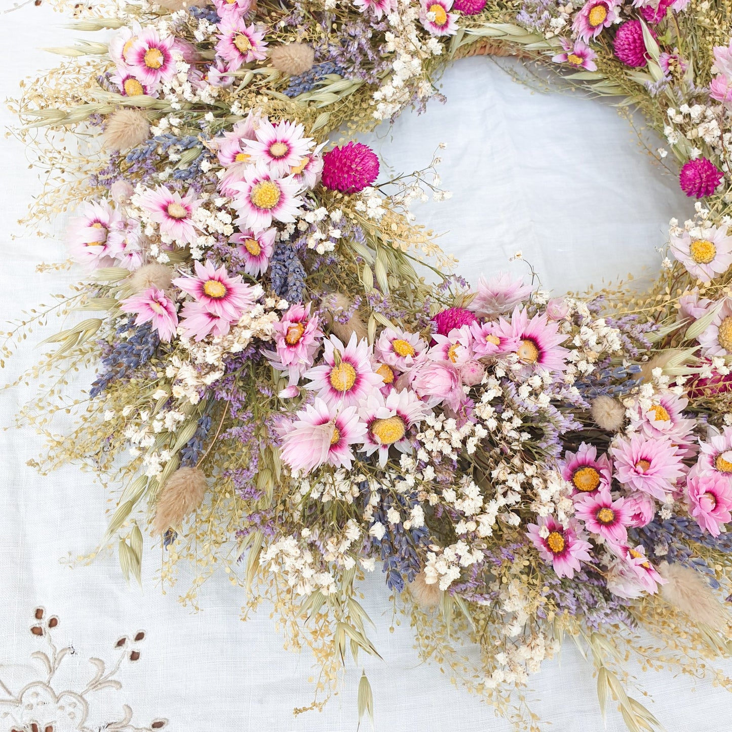 "Wildflower Meadows" Dried Flower Wreath