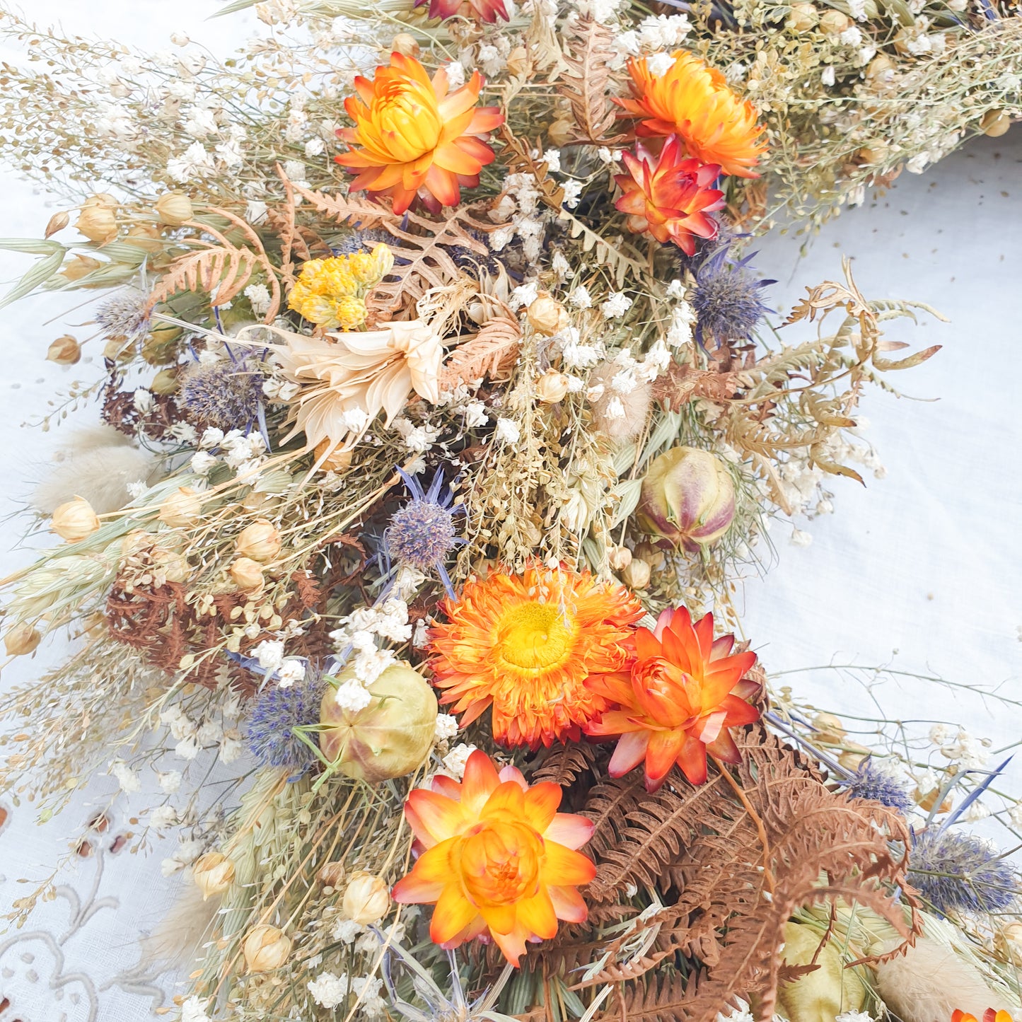 "Bracken Woods" Dried Flower Wreath
