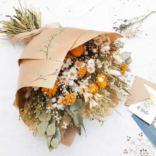 "Summer Gold" Large Dried Flower Bouquet