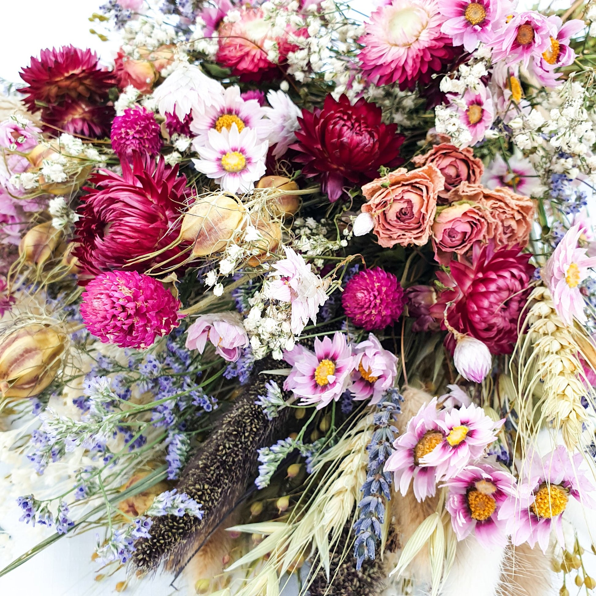 "Wildflower Meadows" Luxury Bouquet, Overarm Style - Lytton Rose Botanical