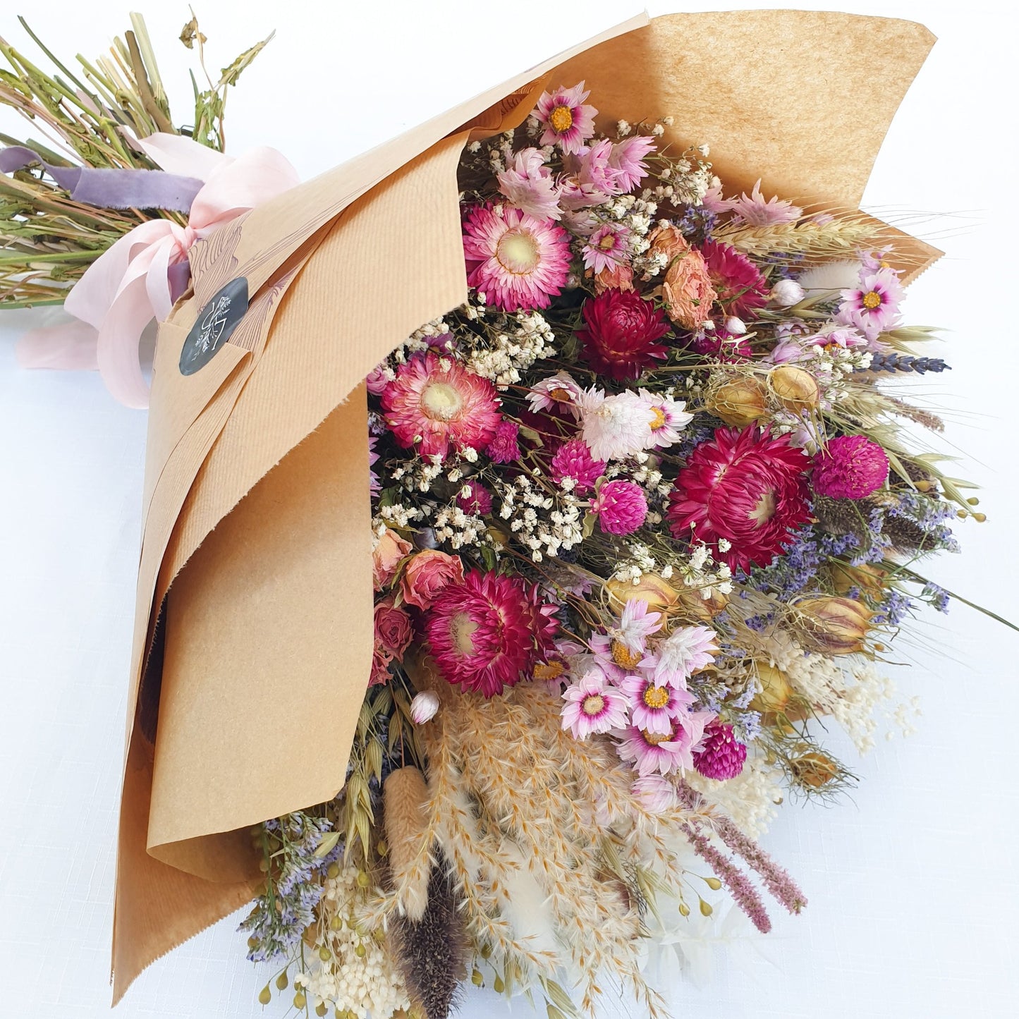 "Wildflower Meadows" Luxury Bouquet, Overarm Style - Lytton Rose Botanical