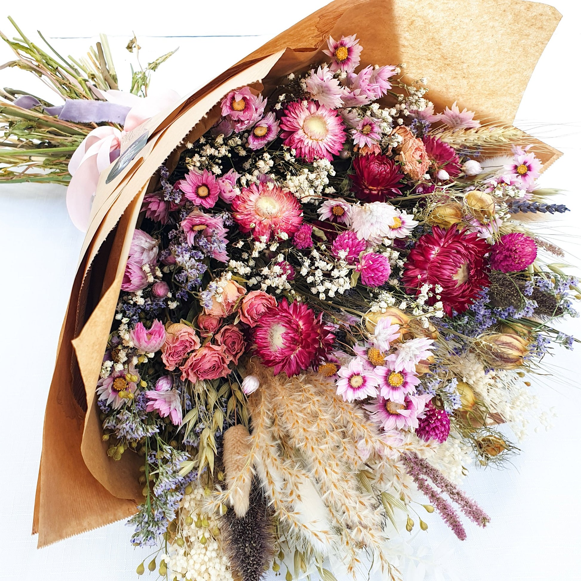 "Wildflower Meadows" Luxury Bouquet, Overarm Style - Lytton Rose Botanical