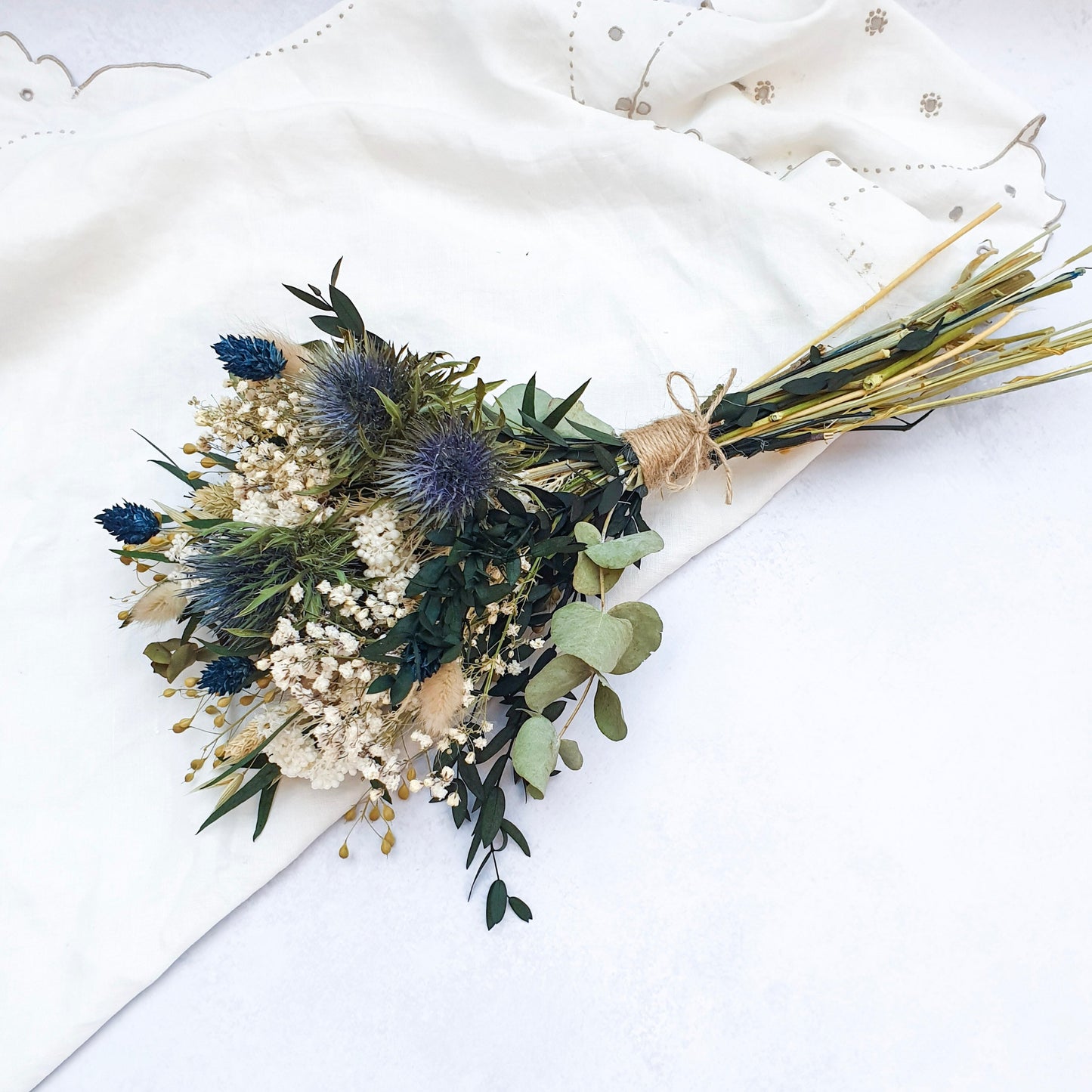 "Frosted Forest" Dried and Preserved Small Eucalyptus Bouquet
