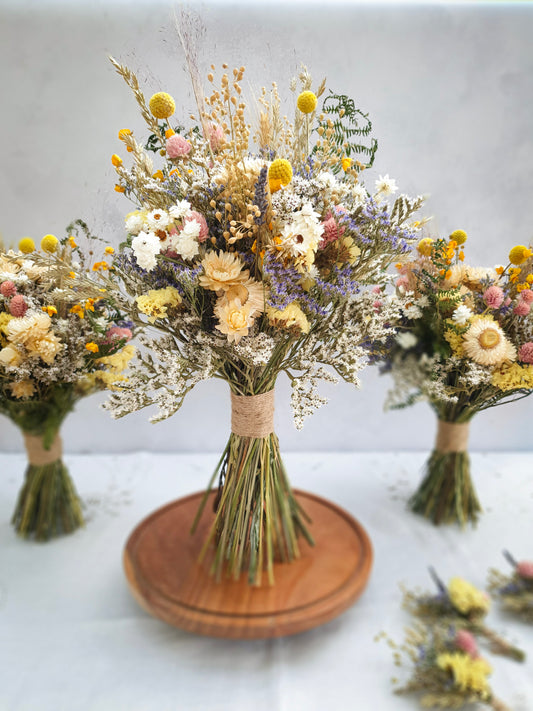 "Spring Meadows" Dried Flower Bouquet
