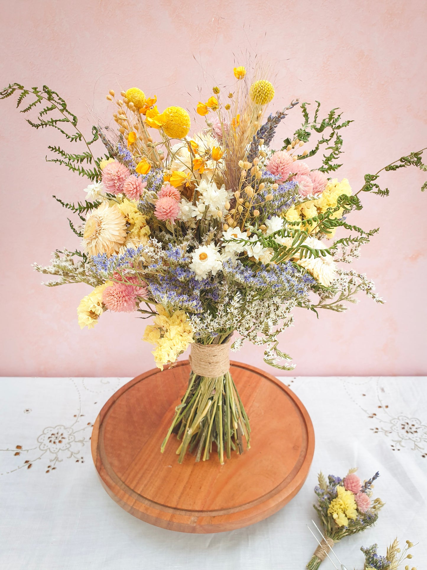 "Spring Meadows" Dried Flower Bouquet
