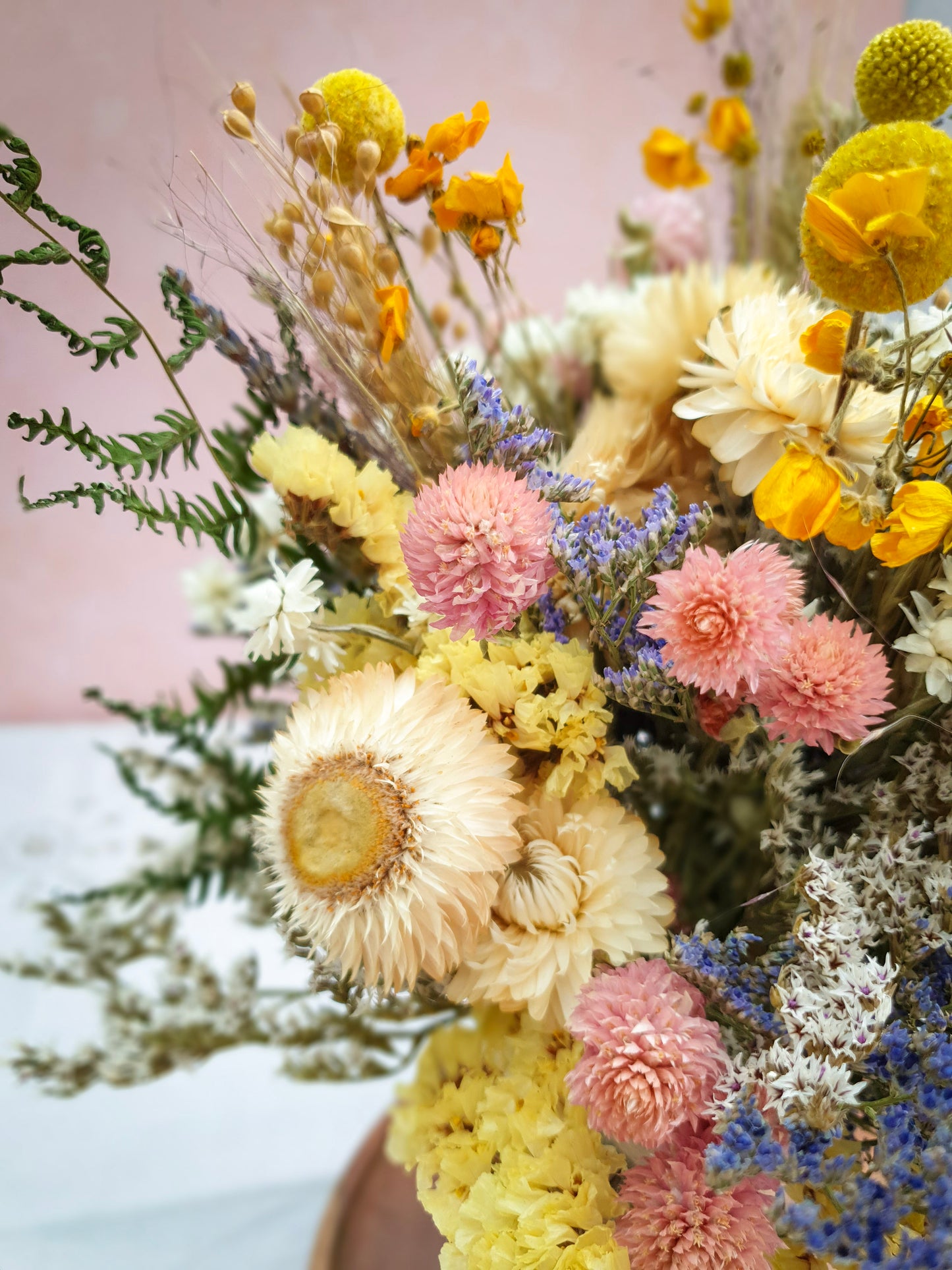 "Spring Meadows" Dried Flower Bouquet
