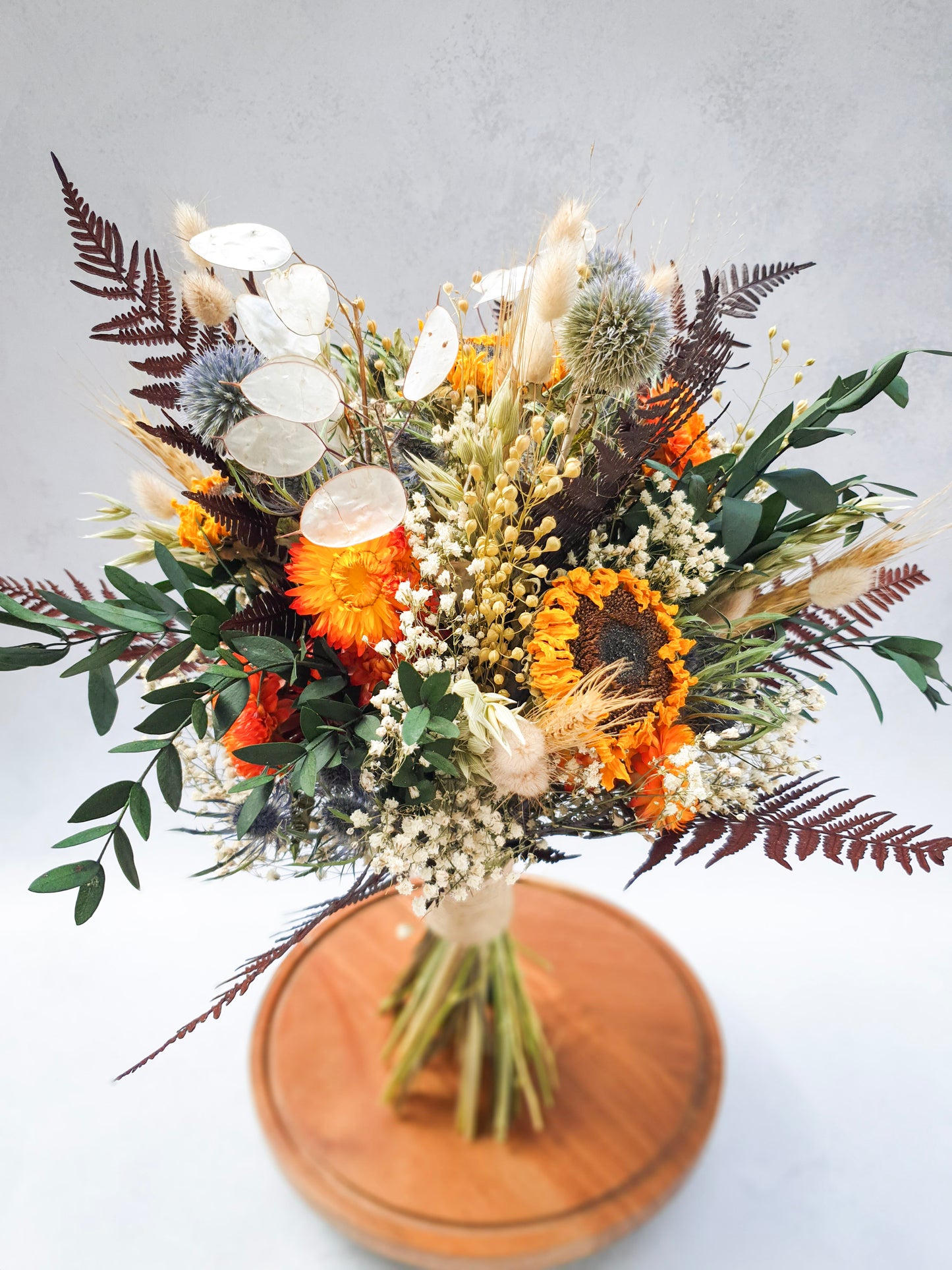 "Autumnal Sunflowers" Dried Flower Bouquet