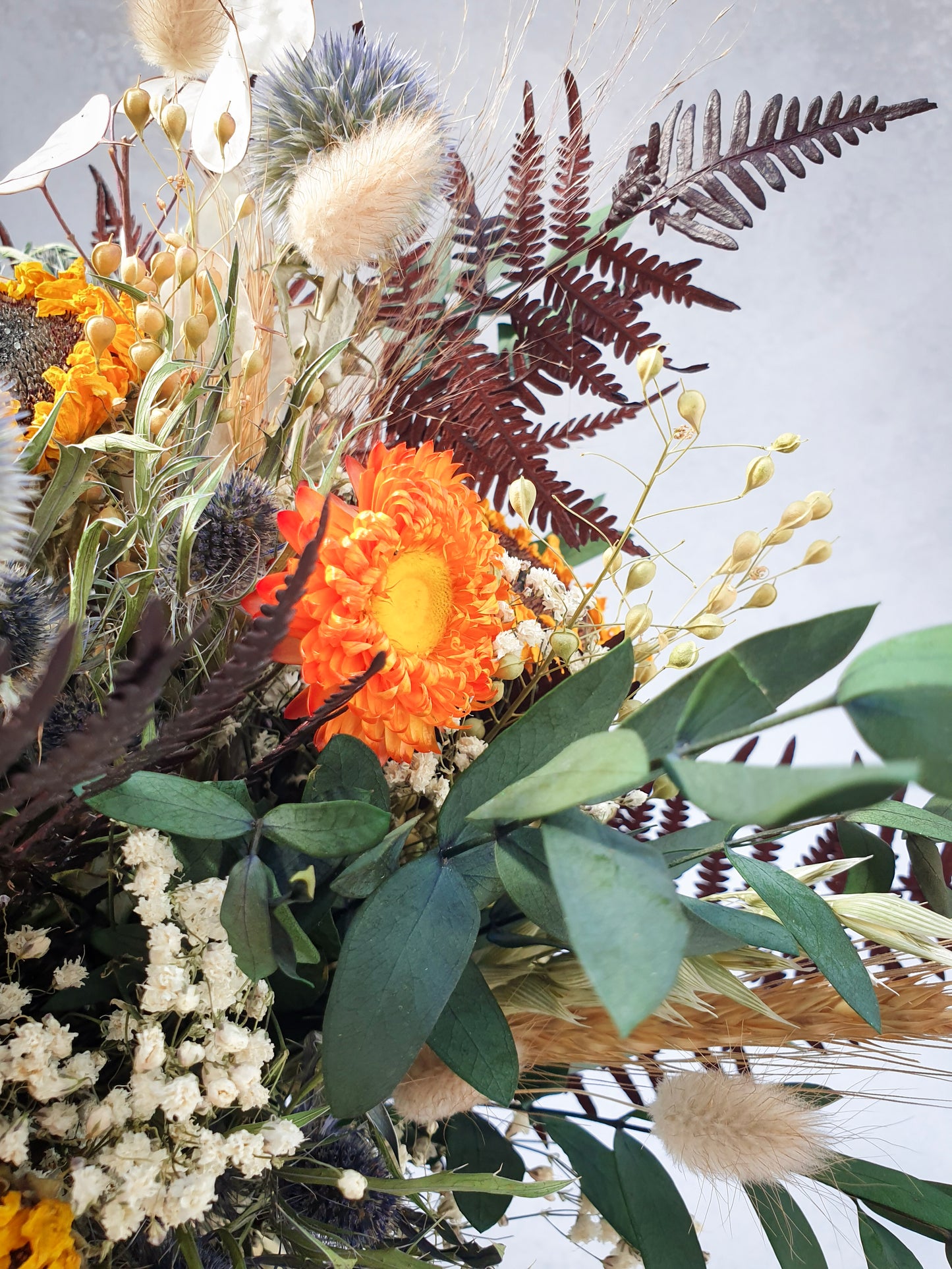 "Autumnal Sunflowers" Dried Flower Bouquet
