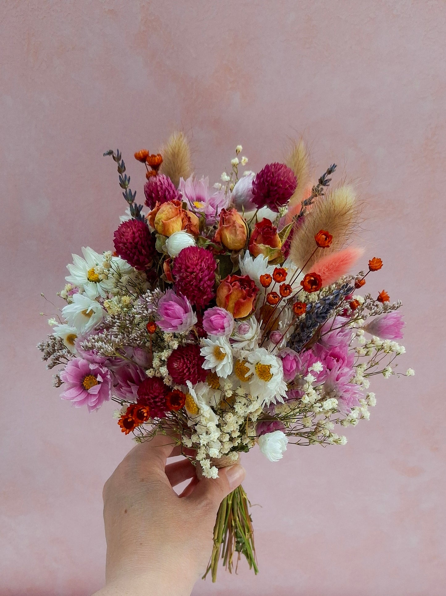 "Sunset Meadows" Dried Flower Bouquet
