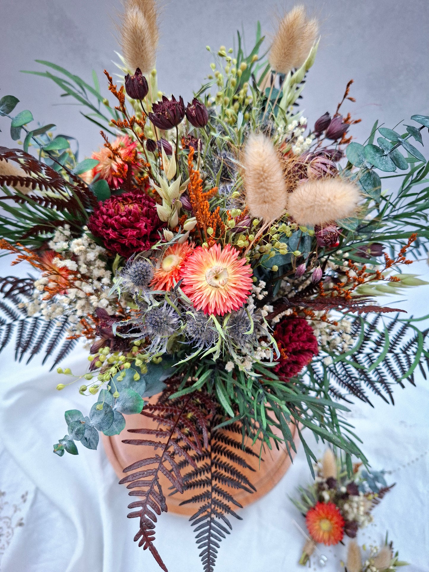 "Dreaming of Dahlias" Dried and Preserved Dahlia and Foliage Bouquet WEBSITE EXCLUSIVE