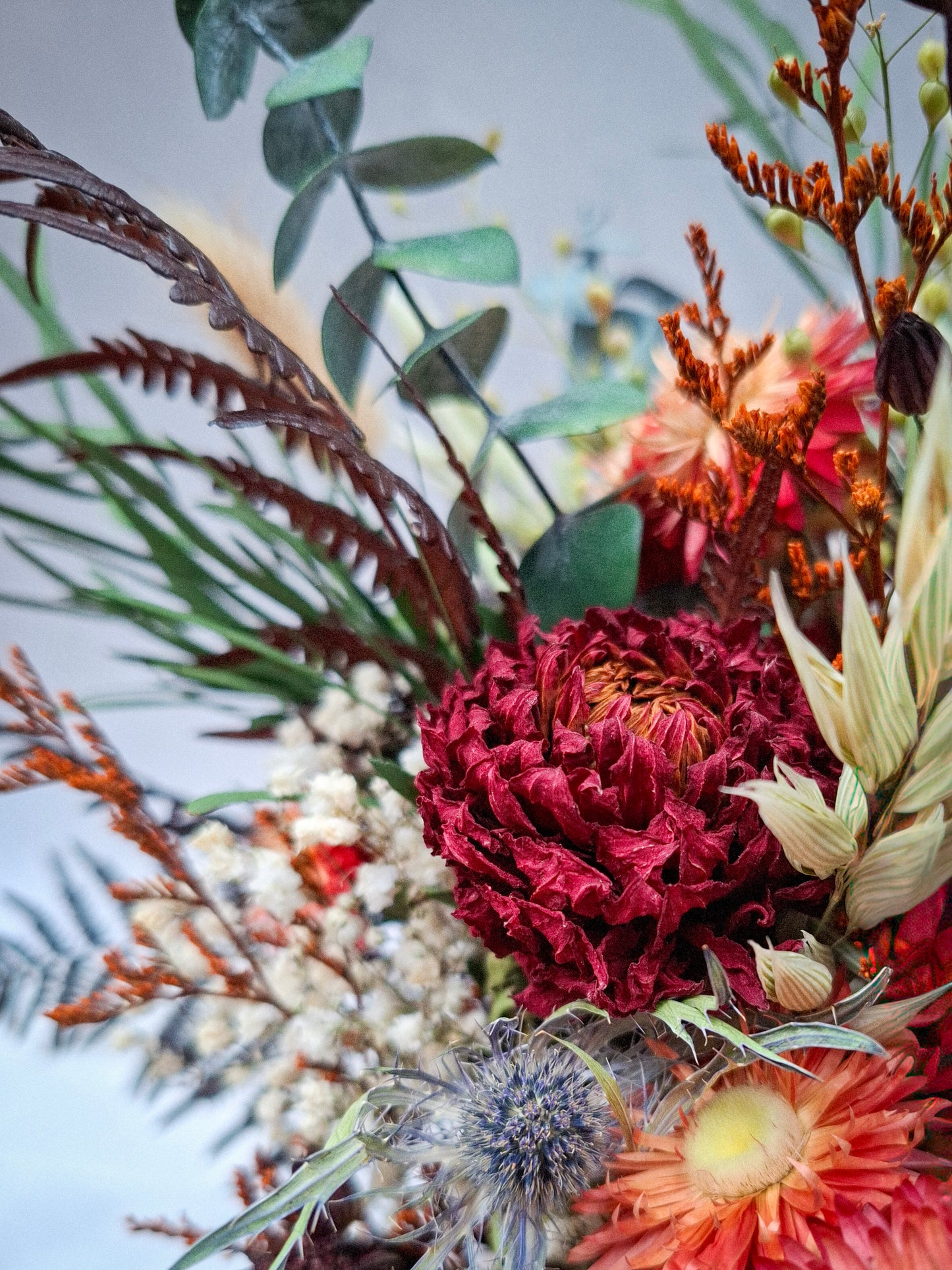 "Dreaming of Dahlias" Dried and Preserved Dahlia and Foliage Bouquet WEBSITE EXCLUSIVE