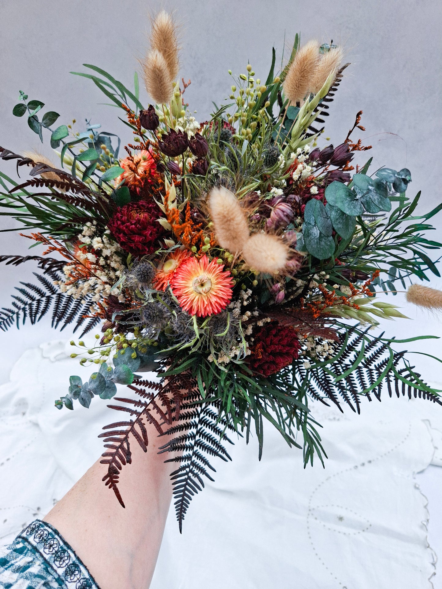 "Dreaming of Dahlias" Dried and Preserved Dahlia and Foliage Bouquet WEBSITE EXCLUSIVE