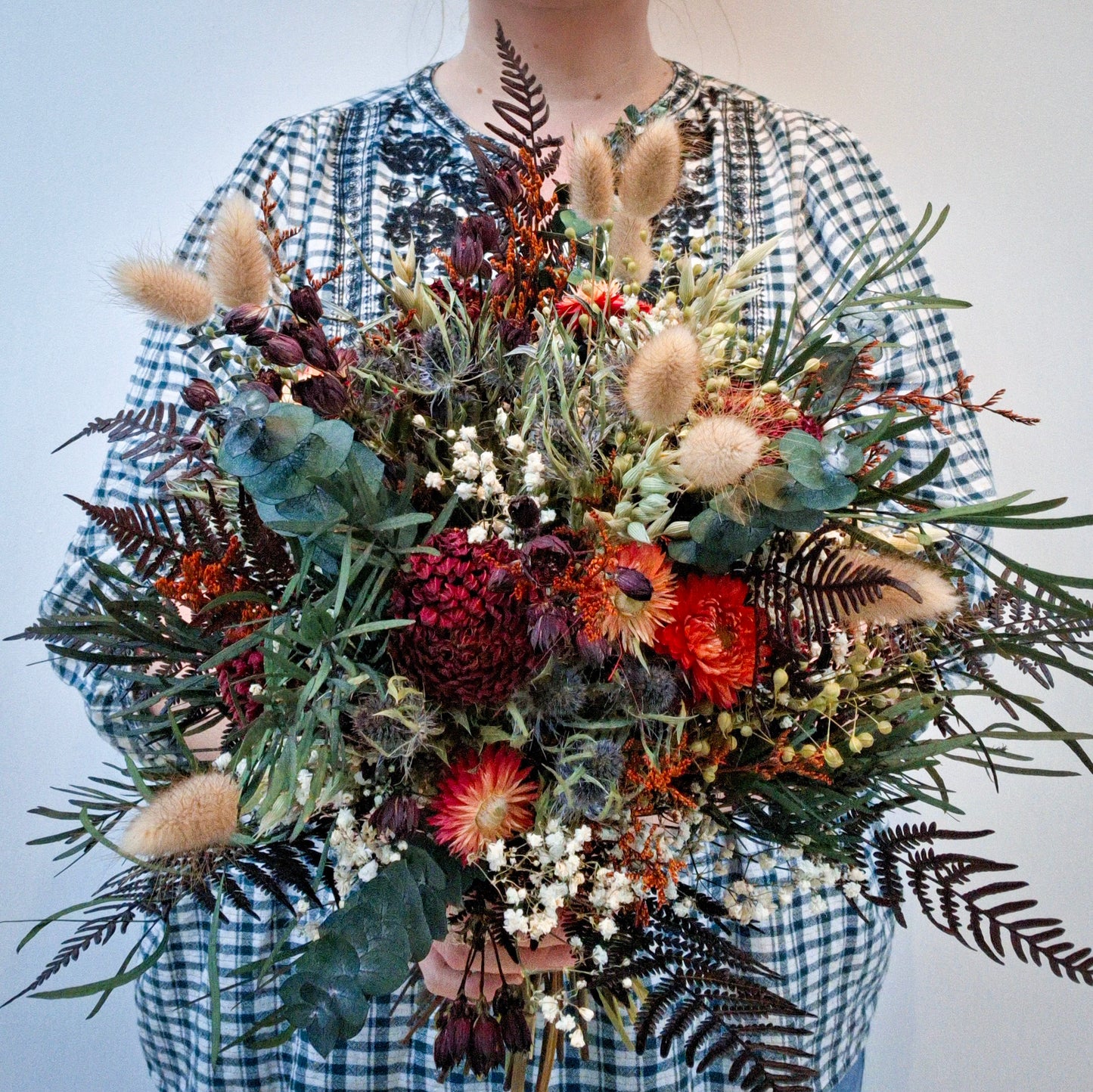 "Dreaming of Dahlias" Dried and Preserved Dahlia and Foliage Bouquet WEBSITE EXCLUSIVE