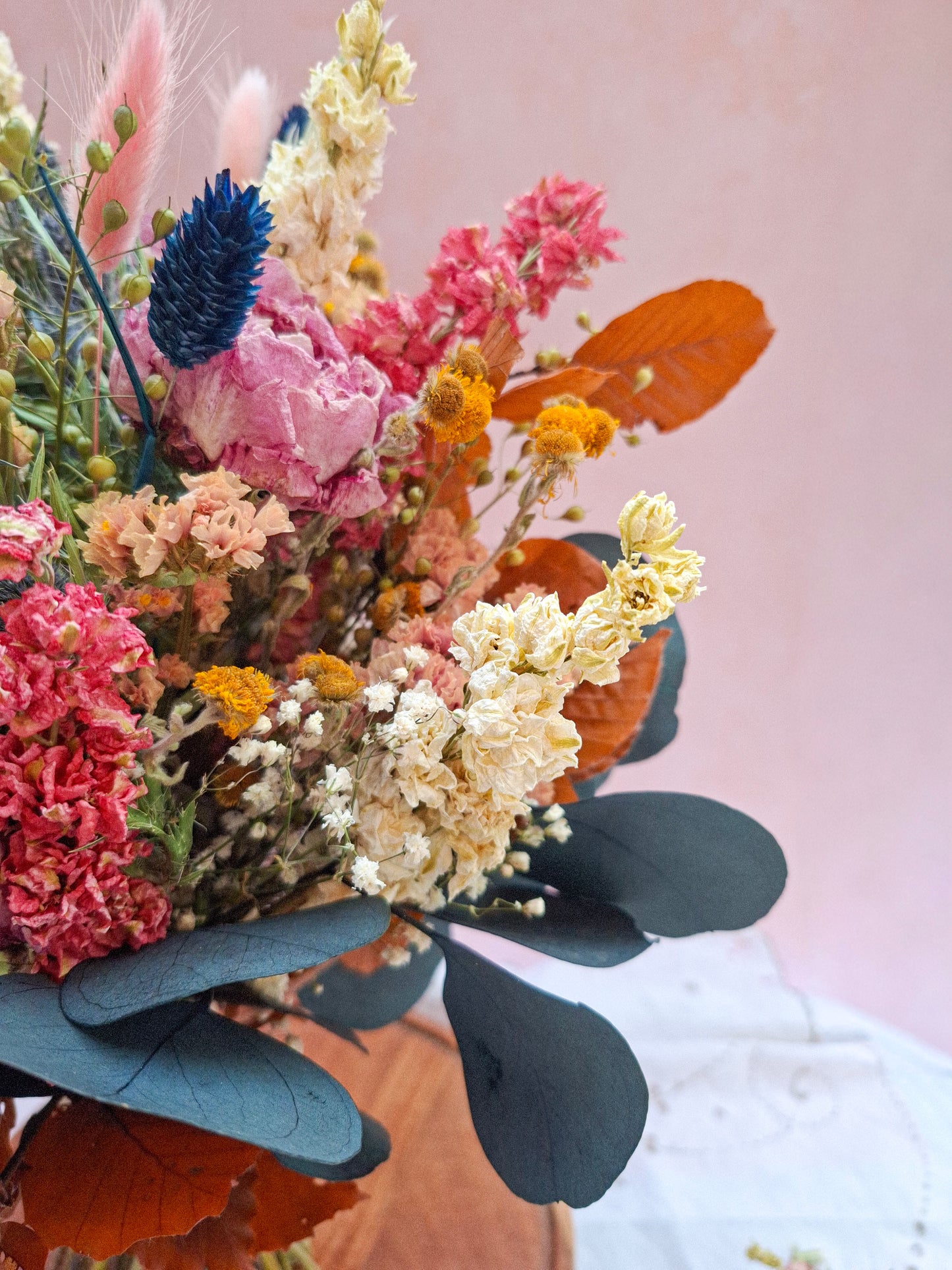 Embers and Peony Dried Flower Bouquet- Limited Edition