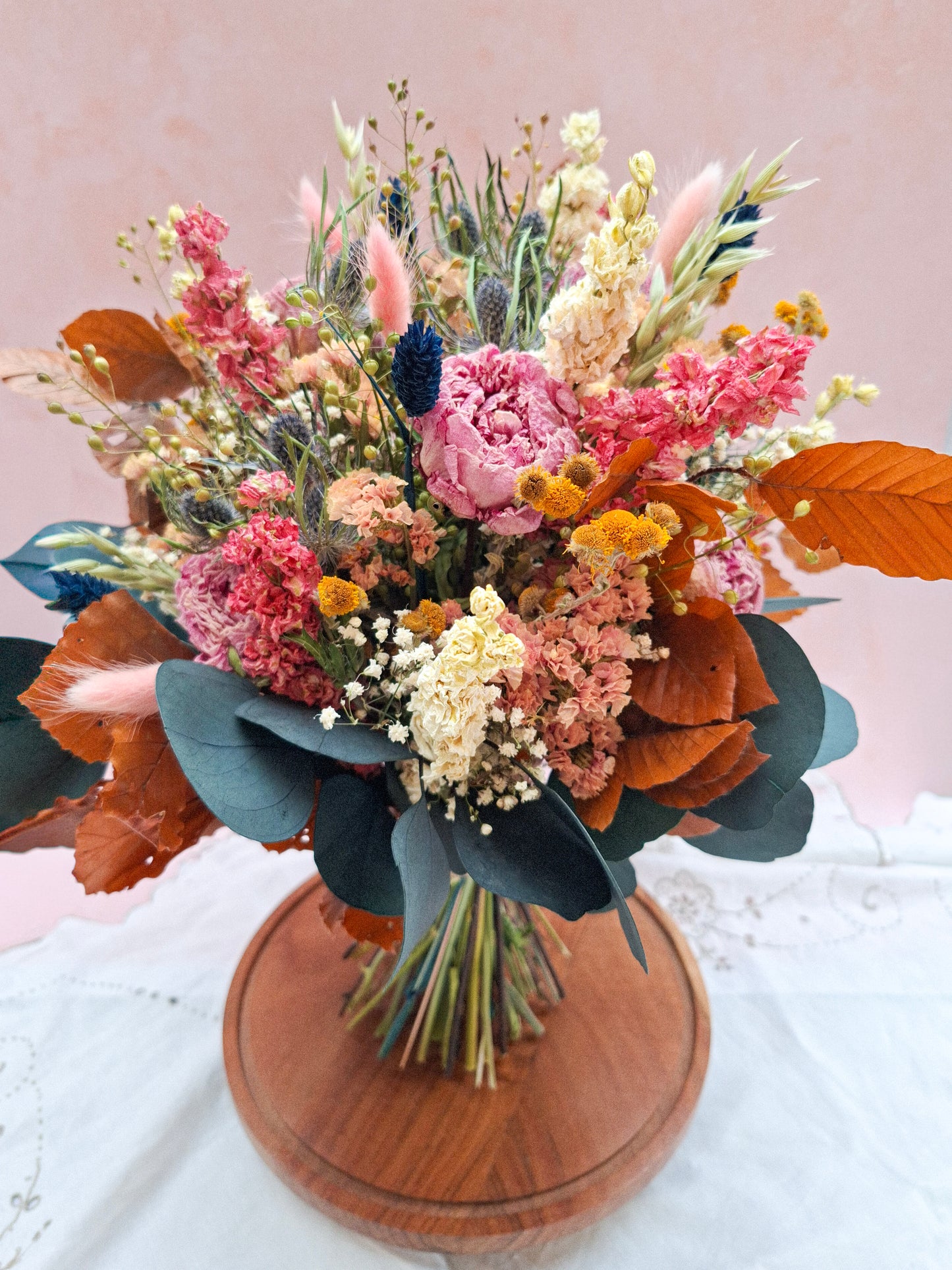 Embers and Peony Dried Flower Bouquet- Limited Edition