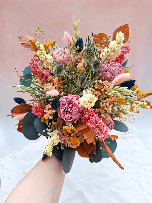 Embers and Peony Dried Flower Bouquet- Limited Edition