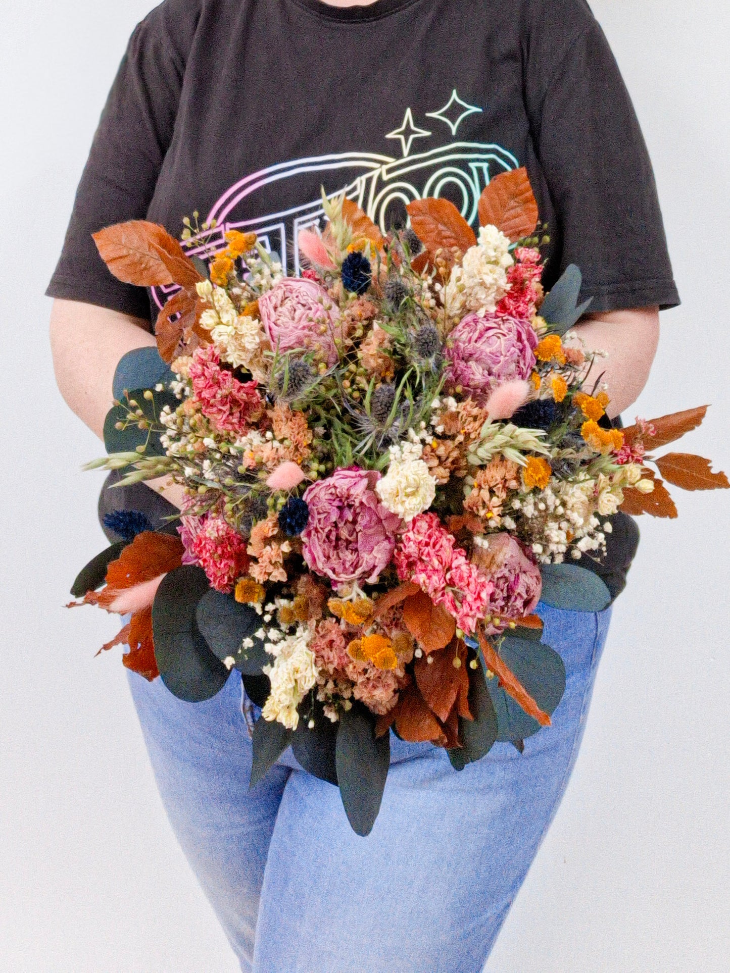 Embers and Peony Dried Flower Bouquet- Limited Edition