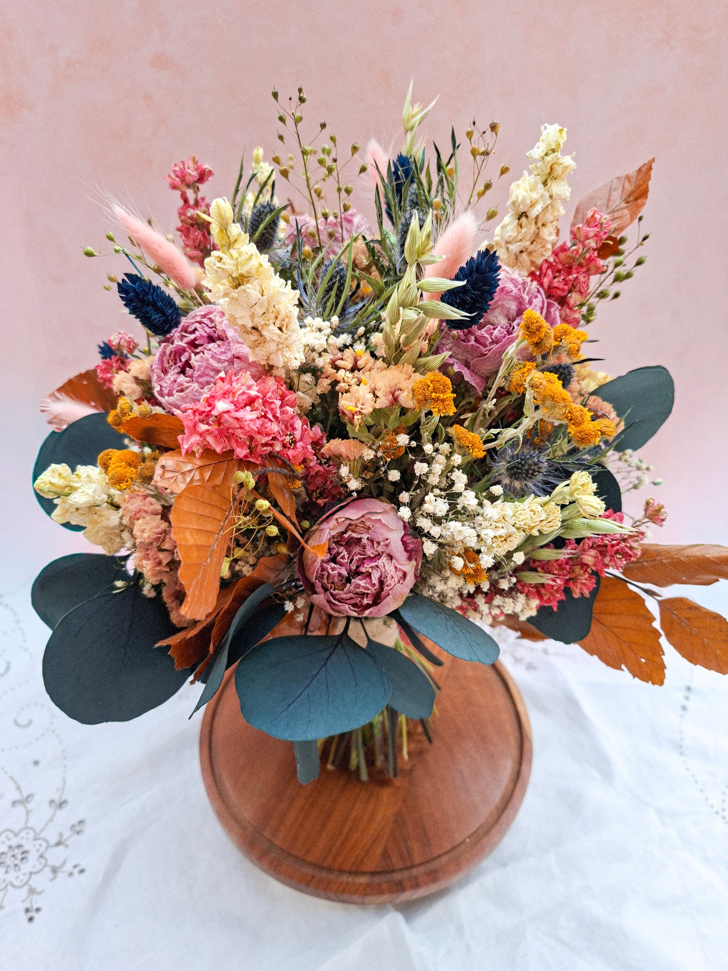 Embers and Peony Dried Flower Bouquet- Limited Edition